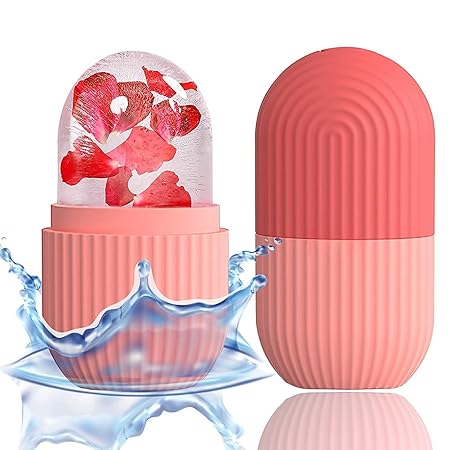 Vericon Ice Roller for Face |  for Face For Men & Women | Ice Cube Roller for Glowing Skin & Puffy Eyes | Reusable & Unbreakable