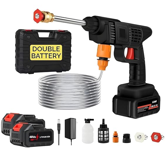 Vericon Portable Wireless Pressure Washer Gun |  8 Meters Outlet Hose, Portable, Car, Bike & Home Cleaning |