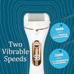 Vericon Callus Remover for Feet | Foot Scrubber for Dead Skin, Pedicure Machine Foot Spa | Interchangeable Head Rollers, Rechargeable for Foot Care