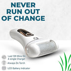 Vericon Callus Remover for Feet | Foot Scrubber for Dead Skin, Pedicure Machine Foot Spa | Interchangeable Head Rollers, Rechargeable for Foot Care