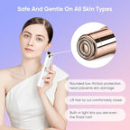 Vericon Facial Hair Remover | Face Mini Hair Remover Machine For Women | Rechargeable, Cordless, Safe & Painless Electric Shaver |  Painless Hair Removal for Upper Lip, Chin, Eyebrows & Cheeks, Compact & Portable