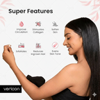 Vericon Body Exfoliating Glove | for Deep Cleansing, Dead Skin Removal, and Smoother Skin | Body Scrubber | Spa-Like Experience, Suitable for All Skin Types