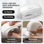 Vericon Electric Nail Cutter, Automatic Nail Trimmer | For Adults and Kids Both | Fingernail Cutter and Manicure 2 in 1 | Rechargeable Safety Nail Scissors for Caregivers